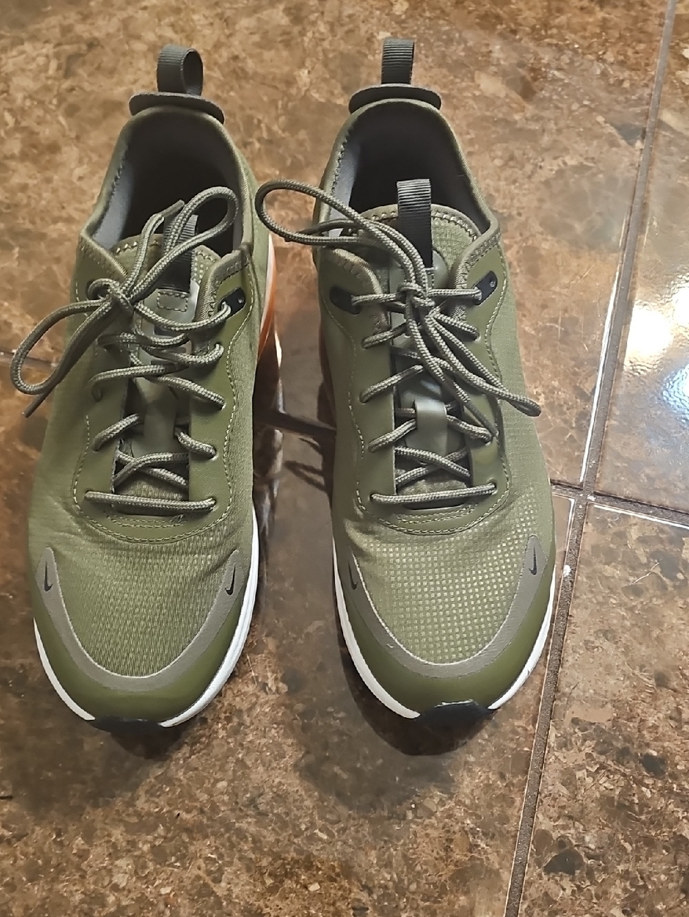 Nike Women"s Olive Green Lace-Up Athletic Sneakers